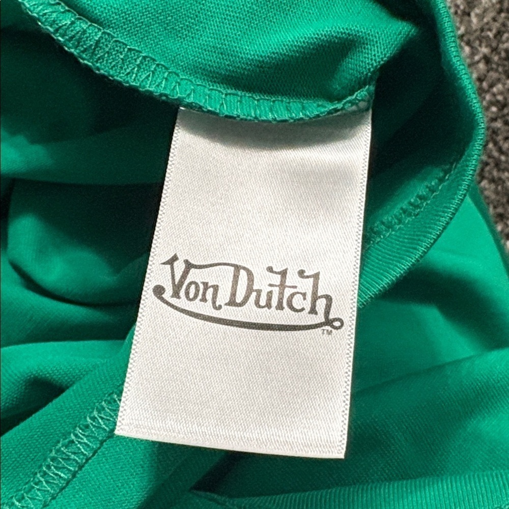Von Dutch Green Logo Tee S - Picture 5 of 9